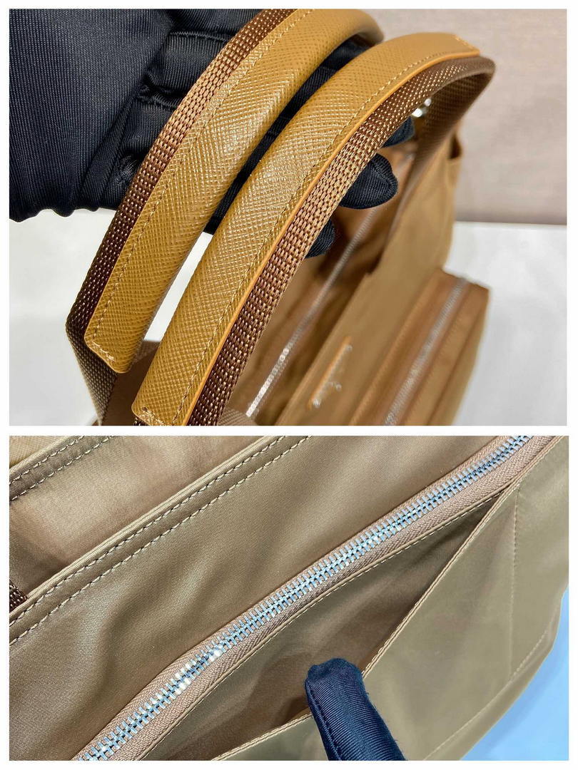 Prada  1BG102_RV44_F0002_V_OOO Re-Nylon baby bag Camel
