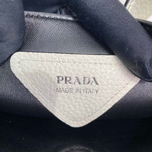 Prada 1BG335 Tote Leather Bucket Handbag White - Default Title - View 9