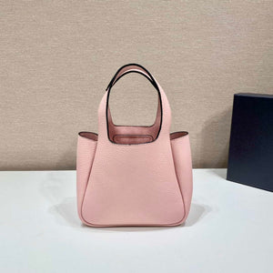 Prada 1BG335 Tote Leather Bucket Handbag Pink - Default Title - View 5