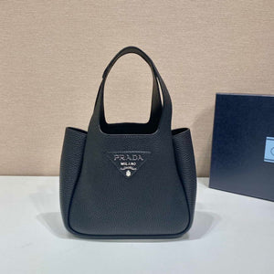 Prada 1BG335 Tote Leather Bucket Handbag Black - Default Title - View 2