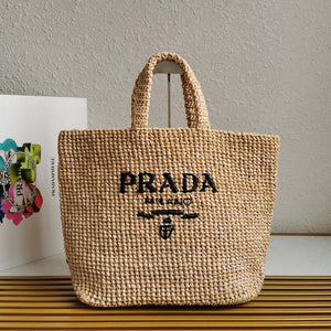 Prada 1BG392 Large Crochet tote bag Apricot - Default Title - View 1