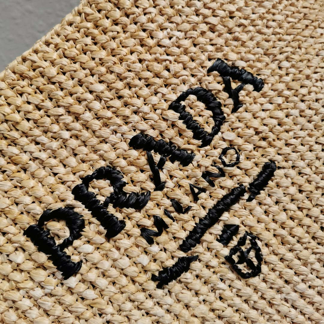 Prada 1BG392 Large Crochet tote bag Apricot