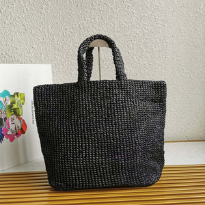 Prada 1BG392 Large Crochet tote bag Black - Default Title - View 5