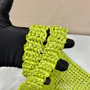 Prada 1BG393 Raffia tote bag Green - Default Title - View 6