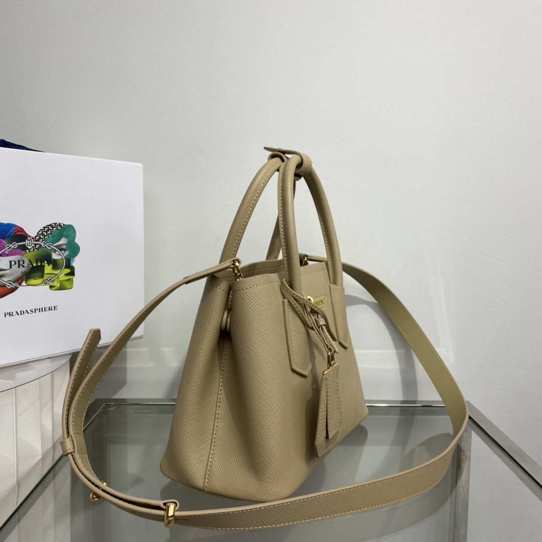 Prada 1BG443 Prada Double Saffiano leather mini bag Tan - Default Title - View 4