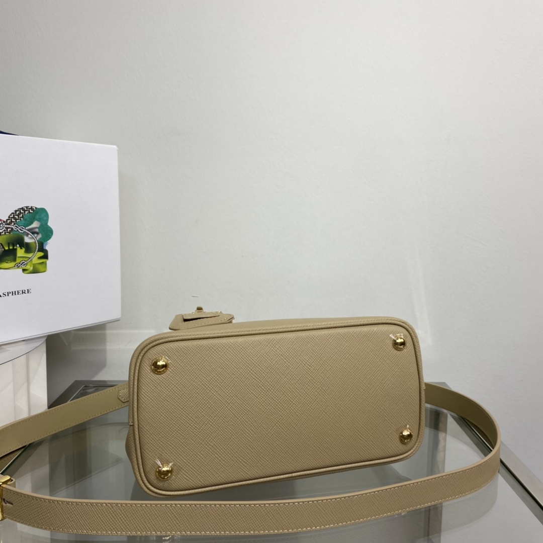 Prada 1BG443 Prada Double Saffiano leather mini bag Tan - Default Title - View 6