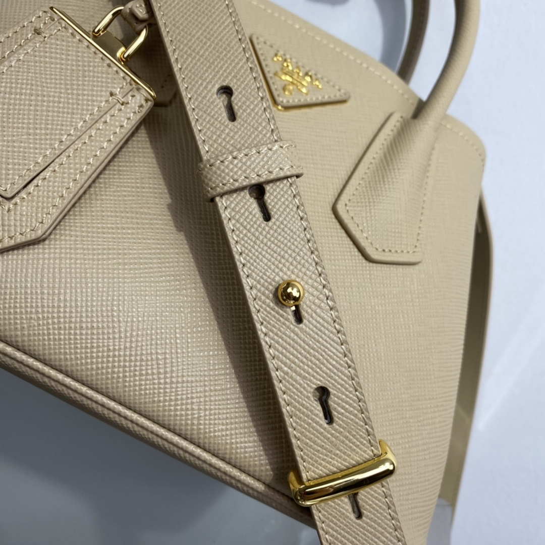 Prada 1BG443 Prada Double Saffiano leather mini bag Tan - Default Title - View 7