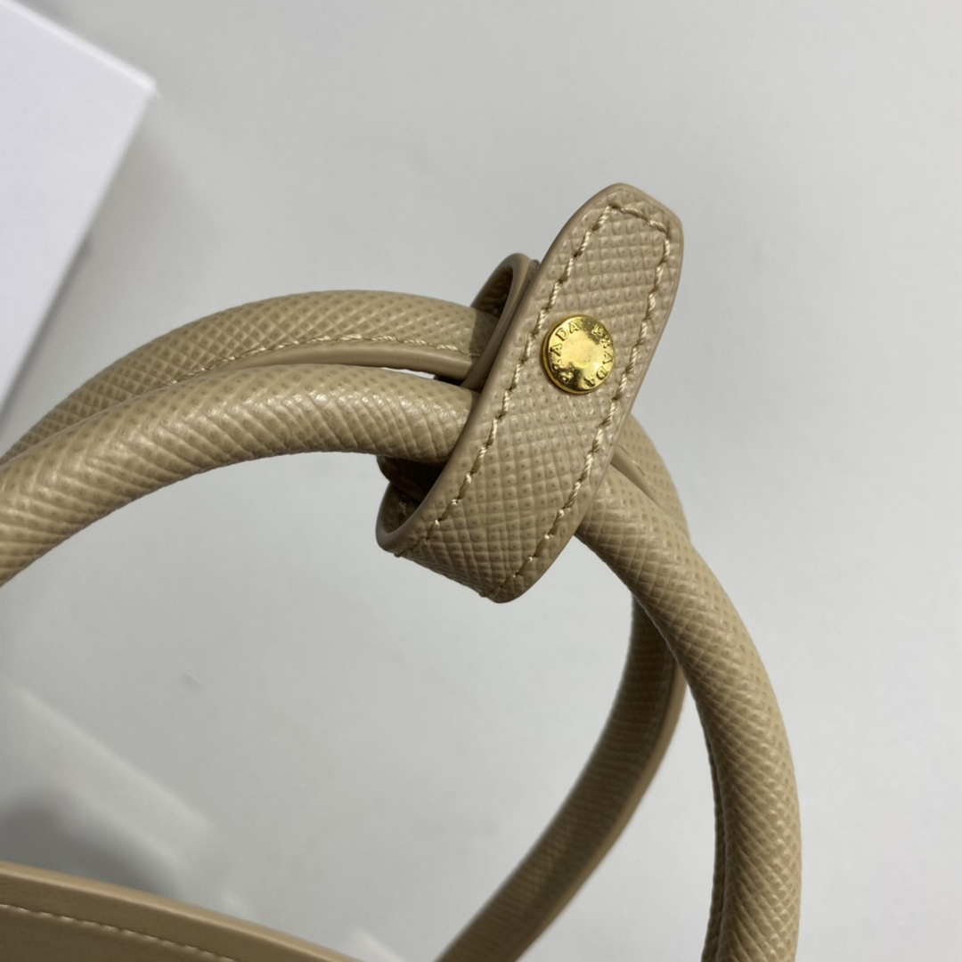 Prada 1BG443 Prada Double Saffiano leather mini bag Tan - Default Title - View 8
