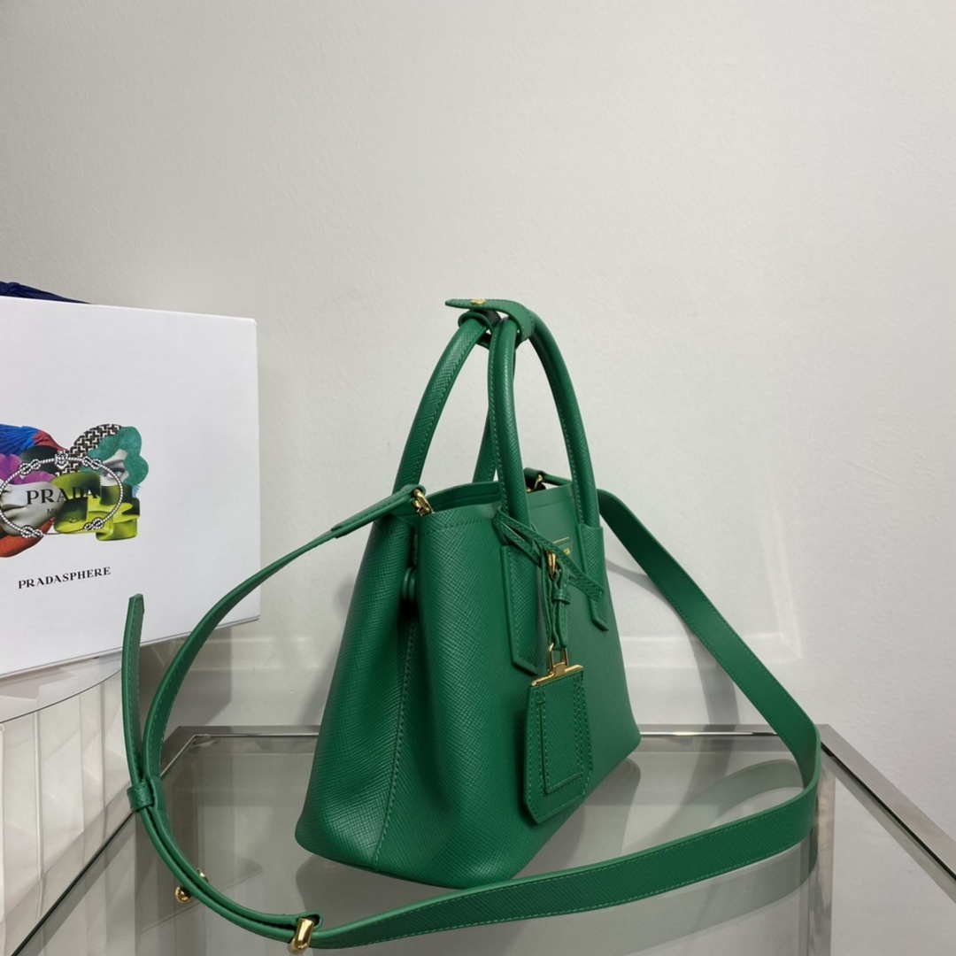 Prada 1BG443 Prada Double Saffiano leather mini bag Green - Default Title - View 3