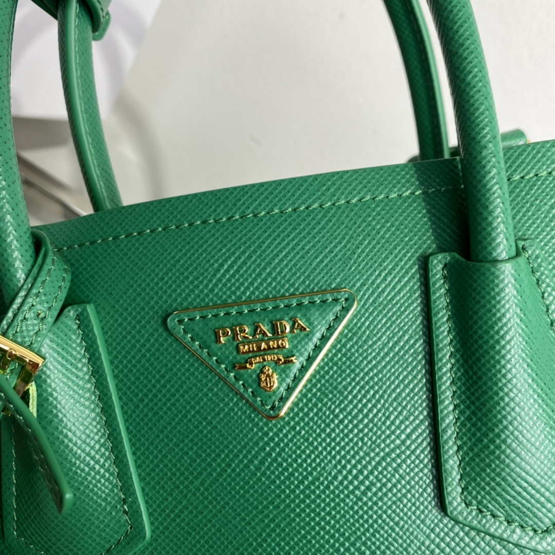 Prada 1BG443 Prada Double Saffiano leather mini bag Green