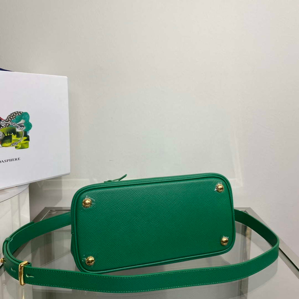Prada 1BG443 Prada Double Saffiano leather mini bag Green