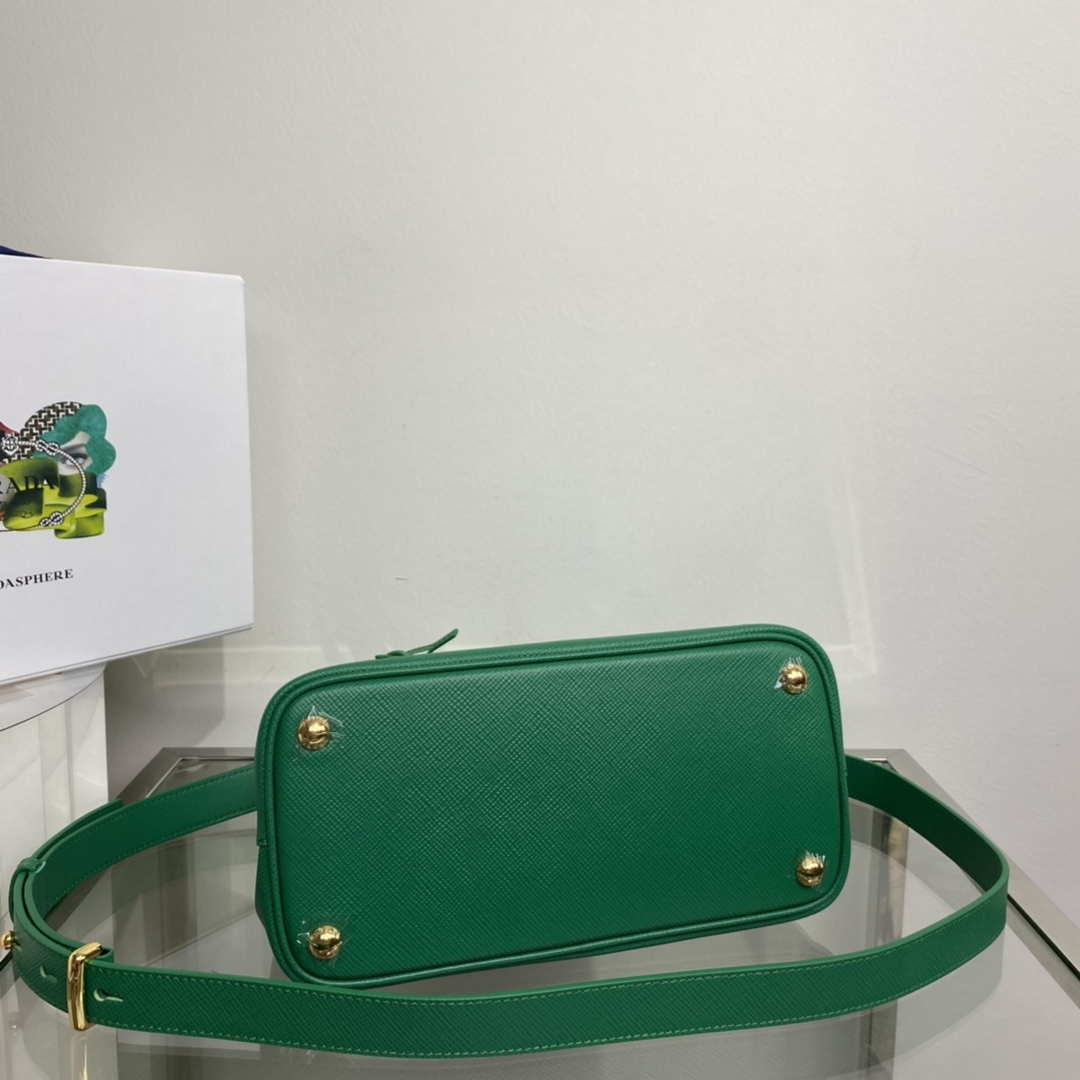 Prada 1BG443 Prada Double Saffiano leather mini bag Green - Default Title - View 5