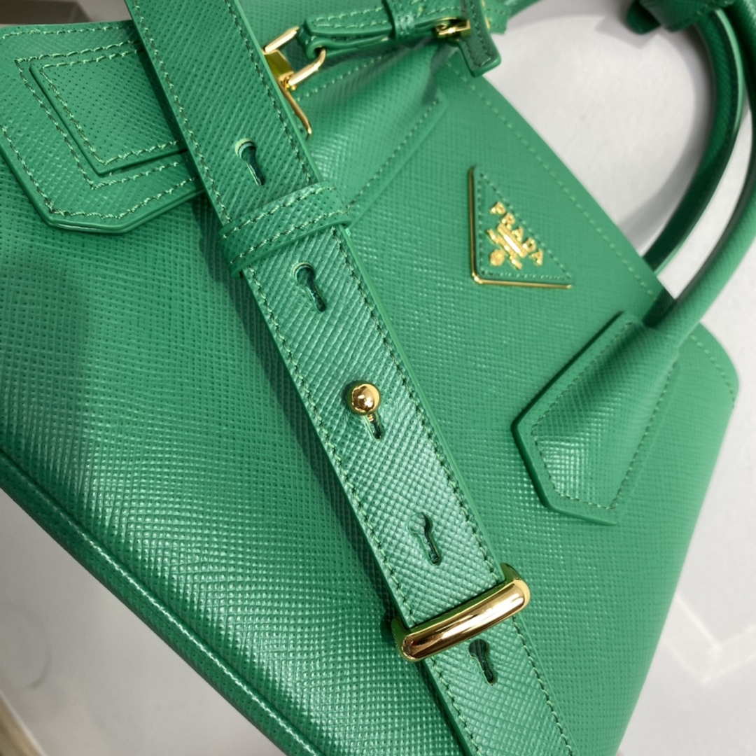 Prada 1BG443 Prada Double Saffiano leather mini bag Green - Default Title - View 6