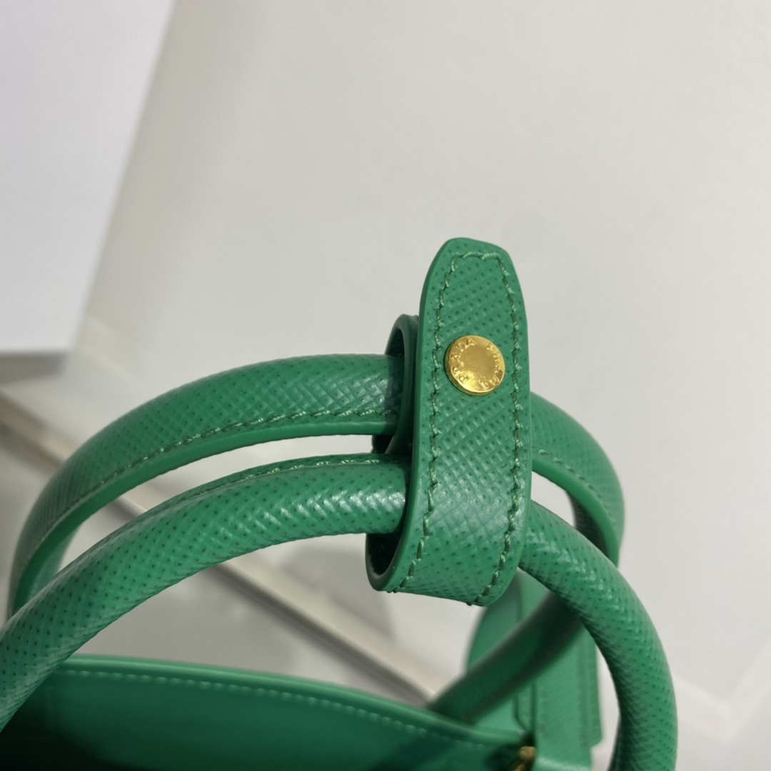 Prada 1BG443 Prada Double Saffiano leather mini bag Green