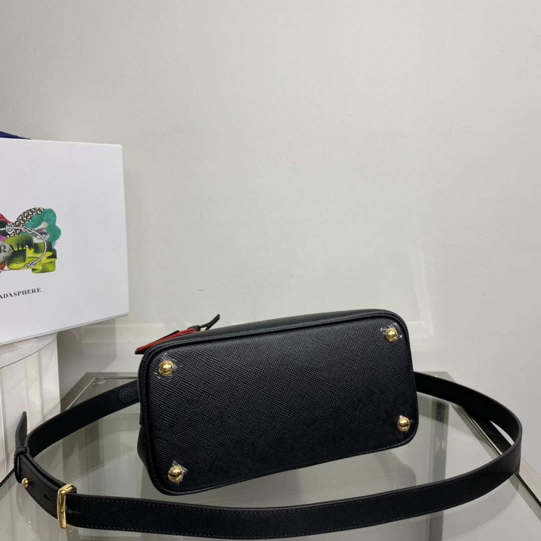 Prada 1BG443 Prada Double Saffiano leather mini bag Black - Default Title - View 5