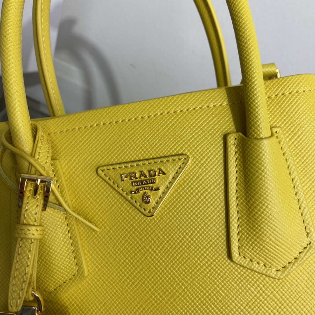Prada 1BG443 Prada Double Saffiano leather mini bag Yellow - Default Title - View 4