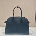 Prada 1BG508 Large leather tote bag with buckles Black - Default Title - View 1