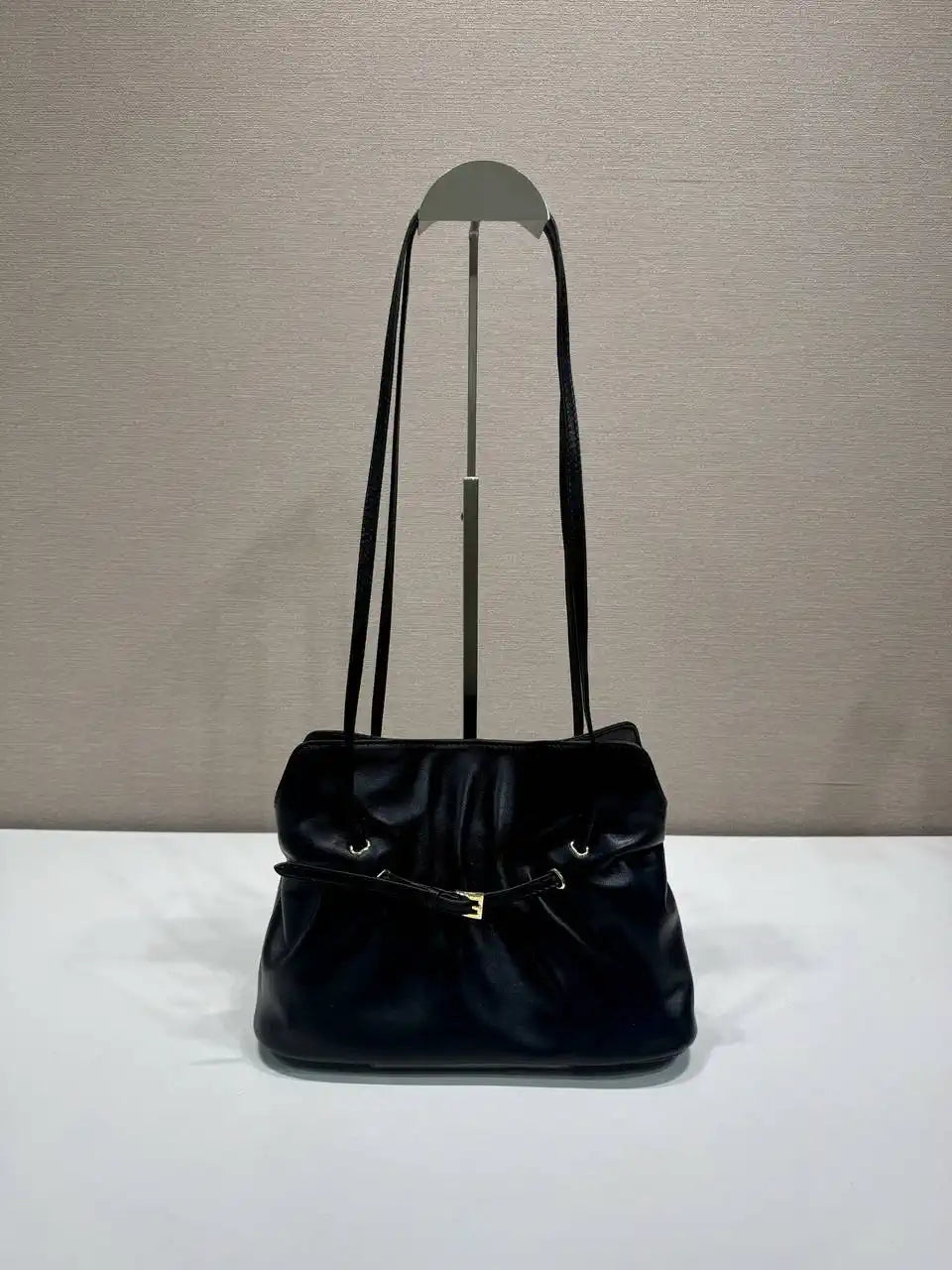 Prada 1BG586 Black Small Prada Dada nappa leather bag