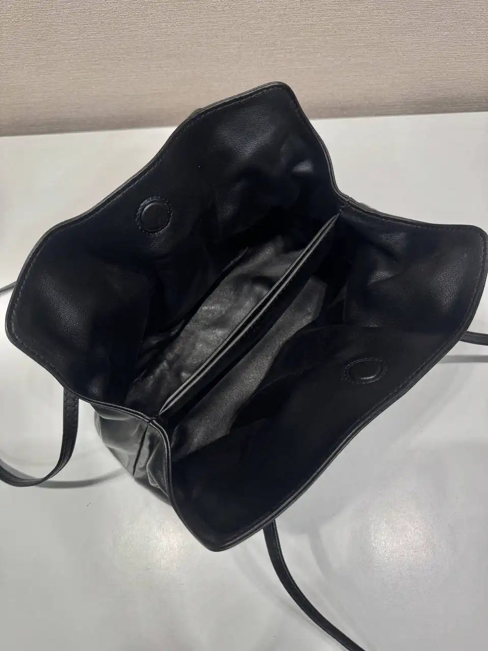 Prada 1BG586 Black Small Prada Dada nappa leather bag