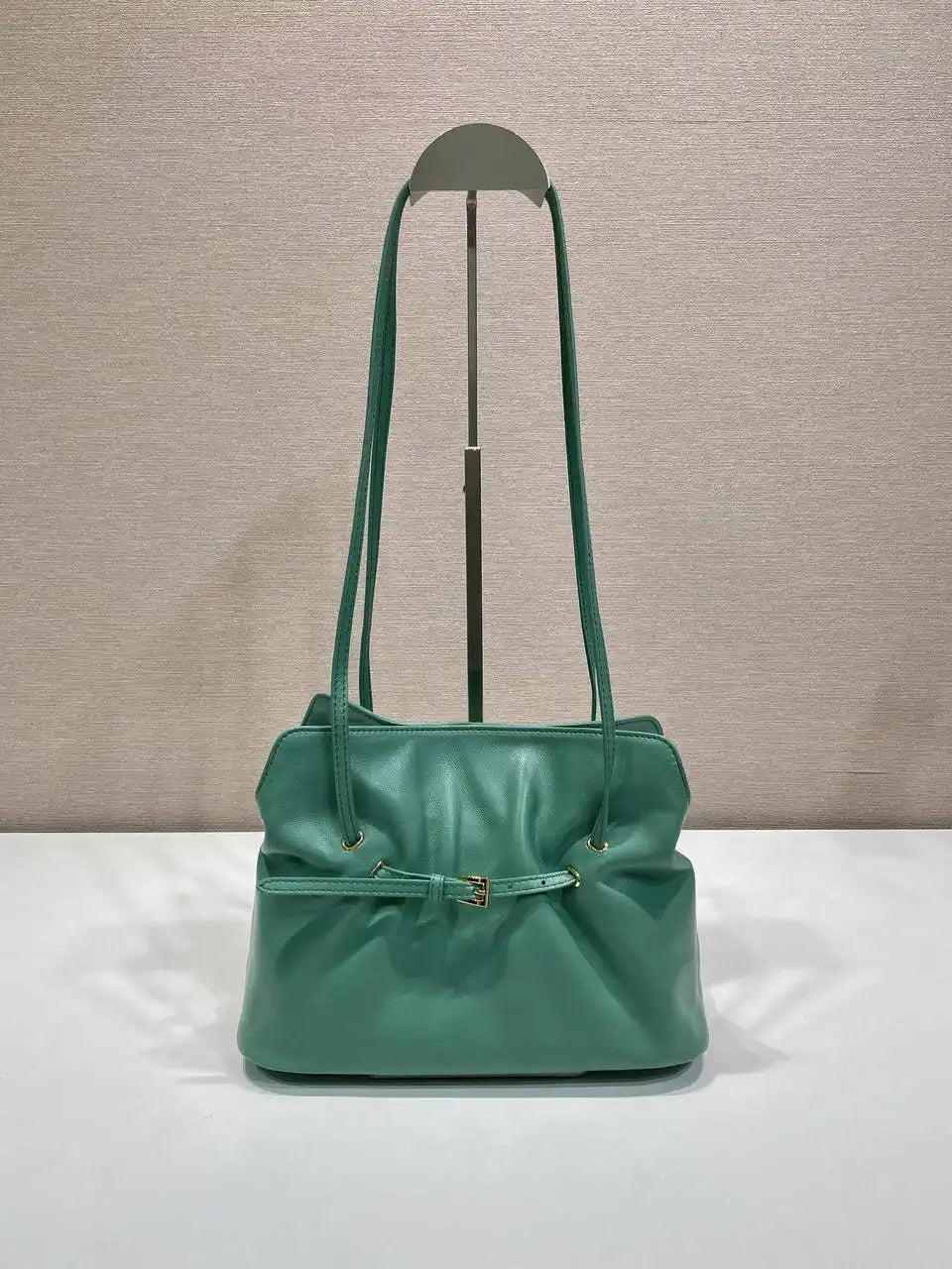 Prada 1BG586 Green Small Prada Dada nappa leather bag