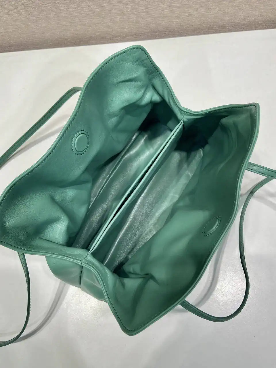 Prada 1BG586 Green Small Prada Dada nappa leather bag