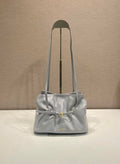 Prada 1BG586 Light Gray Blue Small Prada Dada nappa leather bag