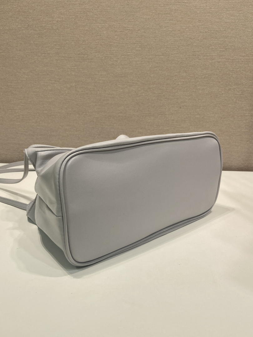 Prada 1BG586 Light Gray Blue Small Prada Dada nappa leather bag
