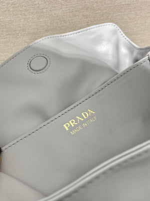 Prada 1BG586 Light Gray Blue Small Prada Dada nappa leather bag - Default Title - View 9