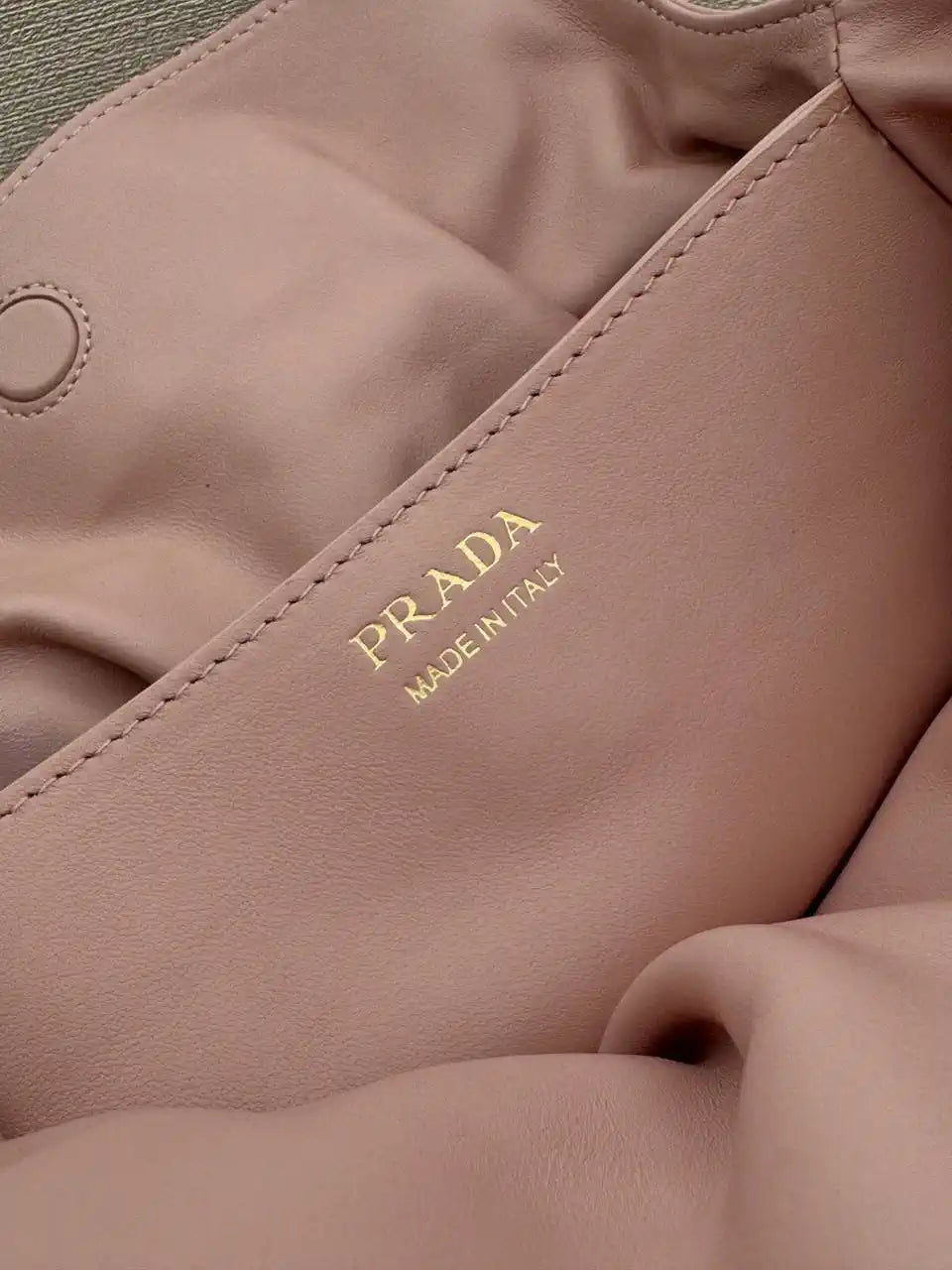 Prada 1BG586 Powder Pink Small Prada Dada nappa leather bag