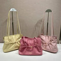 Prada 1BG586 Rose Red Small Prada Dada nappa leather bag