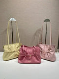 Prada 1BG586 Rose Red Small Prada Dada nappa leather bag
