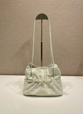 Prada 1BG586 White Small Prada Dada nappa leather bag
