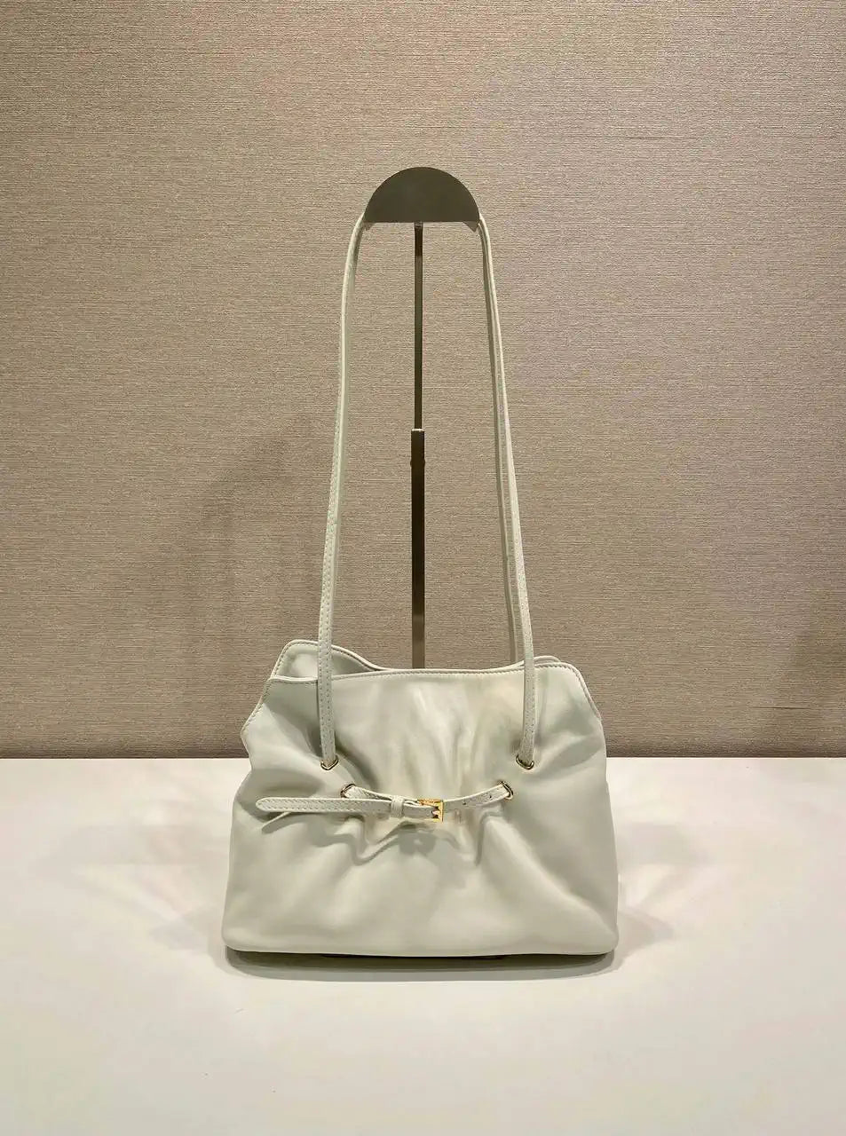 Prada 1BG586 White Small Prada Dada nappa leather bag