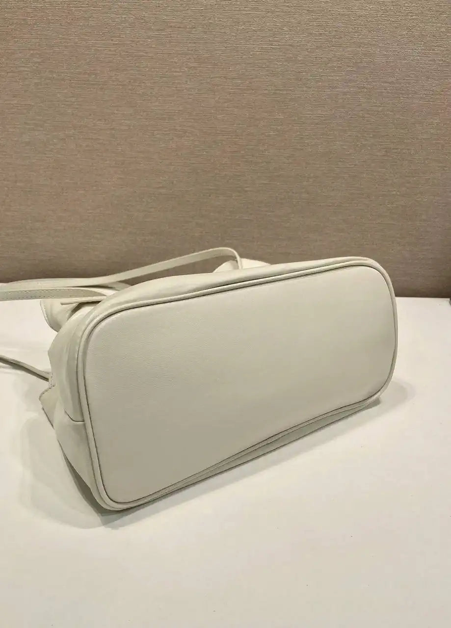 Prada 1BG586 White Small Prada Dada nappa leather bag