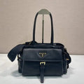 Prada Explore medium nappa leather tote bag 1BG596 Black