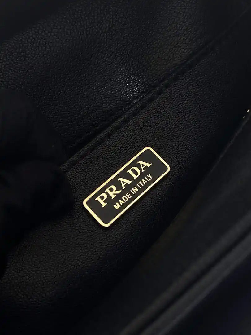 Prada Explore medium nappa leather tote bag 1BG596 Black