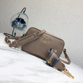 Prada 1BH082 Leather bag with shoulder strap Light Pink Gold - Default Title - View 1