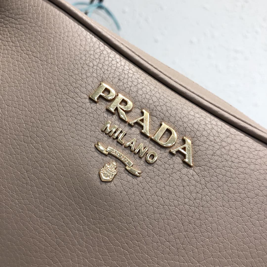 Prada 1BH082 Leather bag with shoulder strap Light Pink Gold - Default Title - View 4