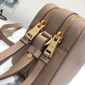 Prada 1BH082 Leather bag with shoulder strap Light Pink Gold - Default Title - View 7