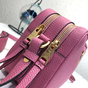 Prada 1BH082 Leather bag with shoulder strap Rose Red Gold - Default Title - View 8