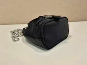 Prada 1BH112 imported nylon mini bucket bag Black - Default Title - View 6
