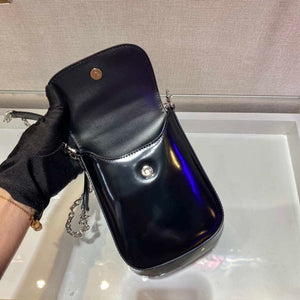 Prada 1BH185 Mini Cleo BRUSHED Leather Black - Default Title - View 7