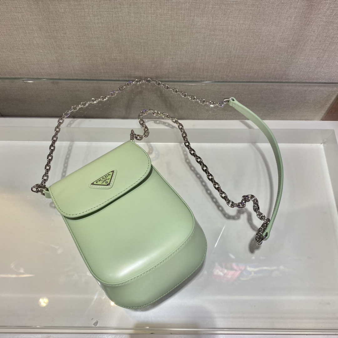 Prada 1BH185 Mini Cleo BRUSHED Leather Green - Default Title - View 3