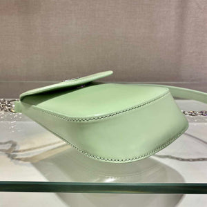 Prada 1BH185 Mini Cleo BRUSHED Leather Green - Default Title - View 5