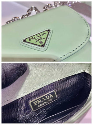 Prada 1BH185 Mini Cleo BRUSHED Leather Green - Default Title - View 9