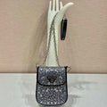 Prada 1BH185 Mini Cleo satin bag with crystals Black - Default Title - View 1