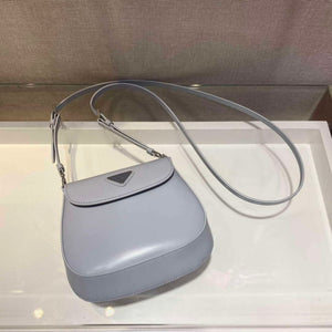 Prada 1BH188 Prada Cleo Brushed Leather Mini Bag Light blue - Default Title - View 3