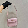 Prada 1BH188 Prada Cleo Brushed Leather Mini Bag Pink - Default Title - View 1