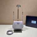 Prada 1BH188 Prada Cleo Brushed Leather Mini Bag Purple