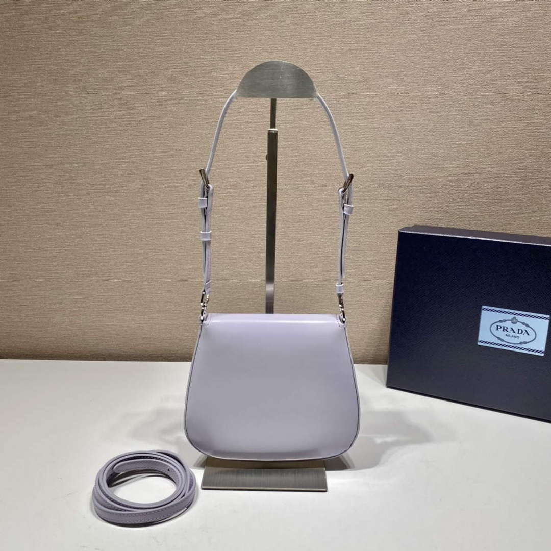 Prada 1BH188 Prada Cleo Brushed Leather Mini Bag Purple - Default Title - View 4